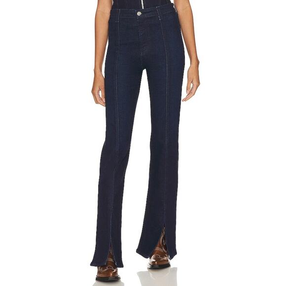 NEW! AG x Emrata and Revolve Anisten Flare Jean Subway with Slit Front Size 32. - Picture 1 of 11